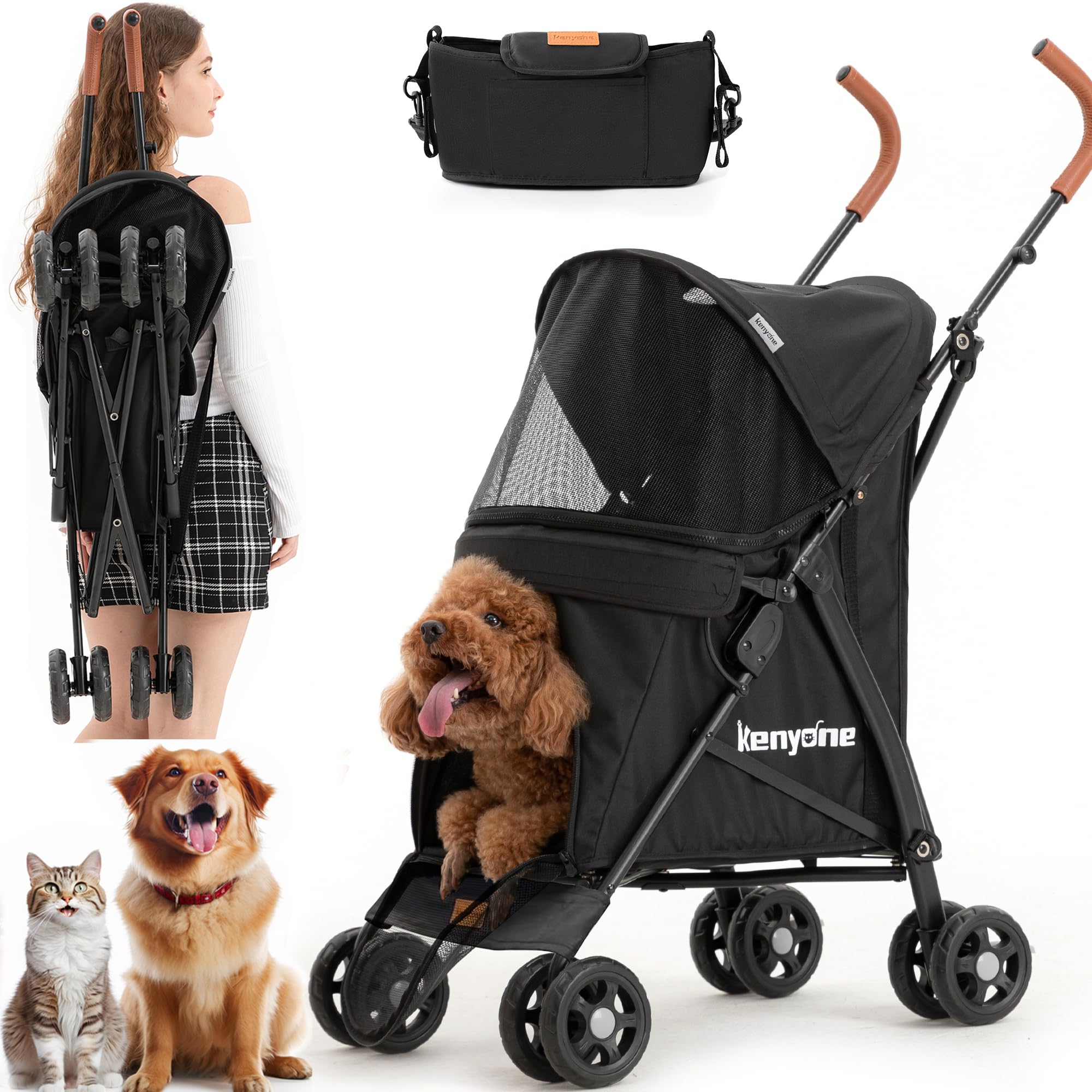 small dog pet stroller Pet Stroller for Small Cats, Dogs – Safe & Convenient